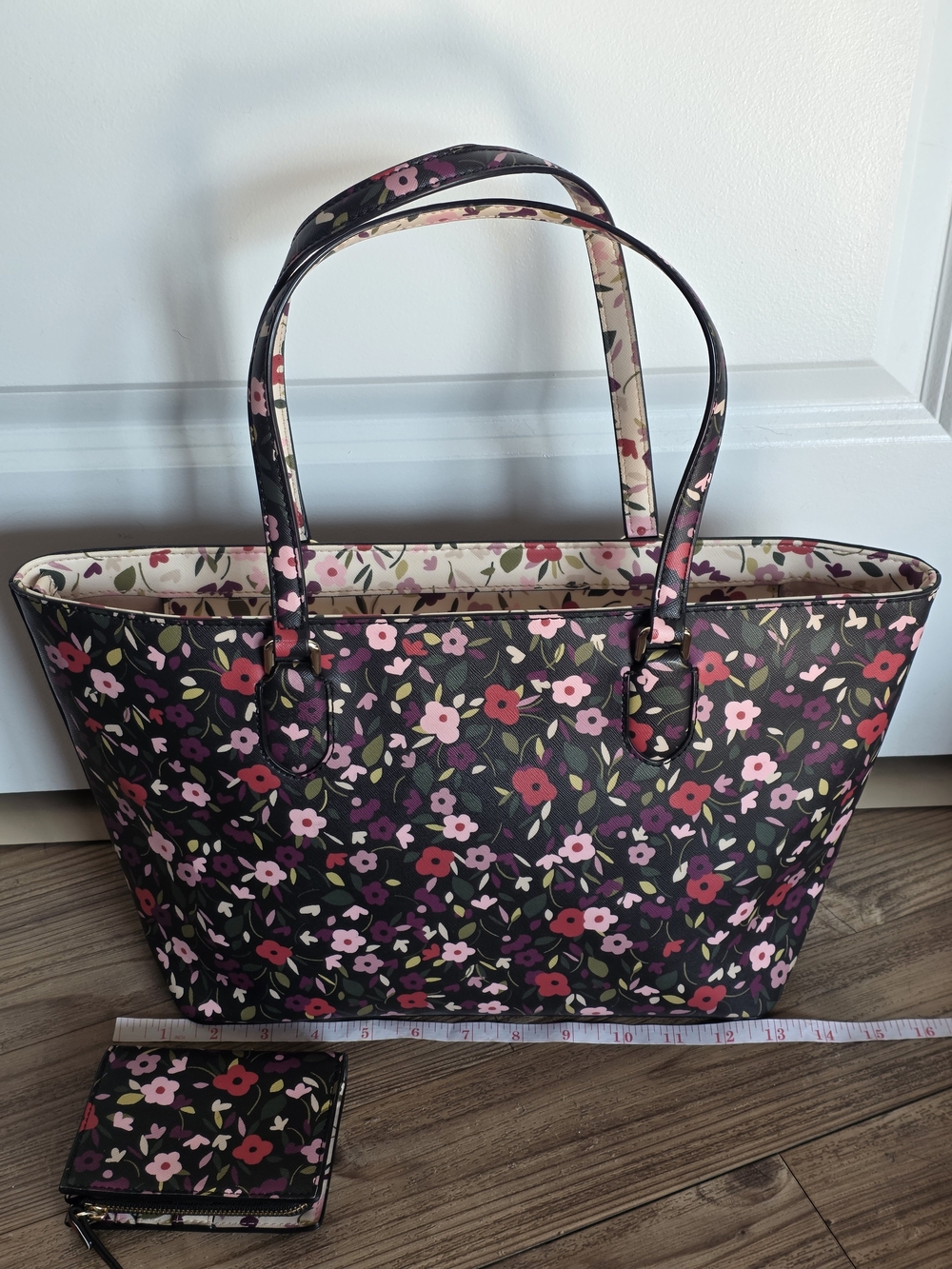 Kate Spade Laurel Way Boho Floral Dally Tote + Wallet - Picture 14 of 14